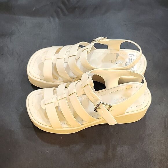 BRAND NEW SODA KARBIE-S WEDGE OPEN TOE MULTI-STRAP PLATFORM SANDALS G1 - Picture 7 of 16